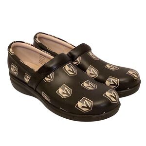 Golden Knights 9 Las Vegas Womens Clogs Slip-On Comfort Shoes Black NHL Licensed